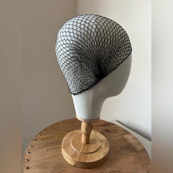 Black Invisible Elastic Edge Thicker Mesh Hair Nets for Women - Picture 9 of 10